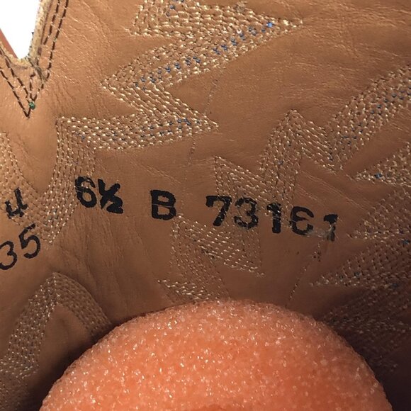 Lucchese 1883 Boots Womens Size 6.5 Brown Green Leather Western Cowboy Cowgirl - Picture 5 of 16